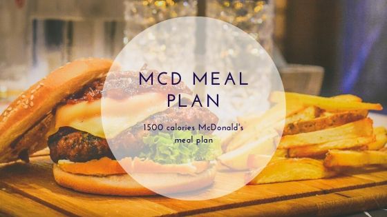 mcdonalds diet menu